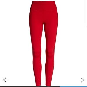 zella red long leggings